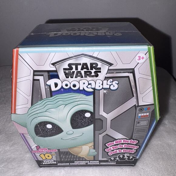 Star Wars Disney Doorables Puffables 10" Plush Grogu Mystery Box Just Play - Picture 1 of 5